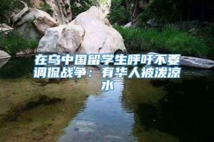 在乌中国留学生呼吁不要调侃战争：有华人被泼凉水