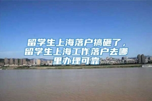 留学生上海落户搞砸了，留学生上海工作落户去哪里办理可靠