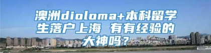 澳洲dioloma+本科留学生落户上海 有有经验的大神吗？